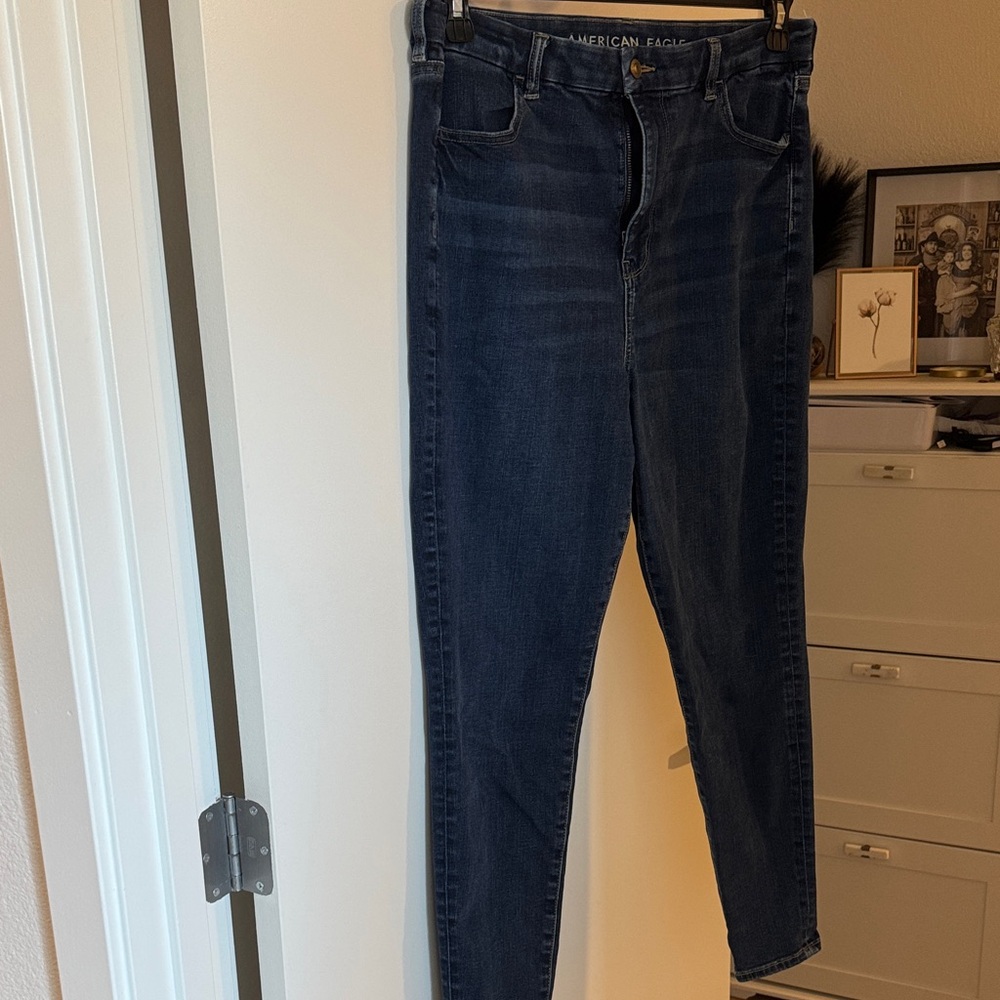 American Eagle Outfitters Women's Deep Indigo Skinny Jeans